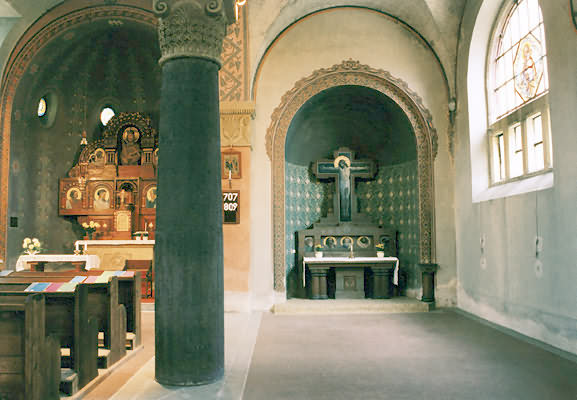 Český Štenberk - interiér kostela